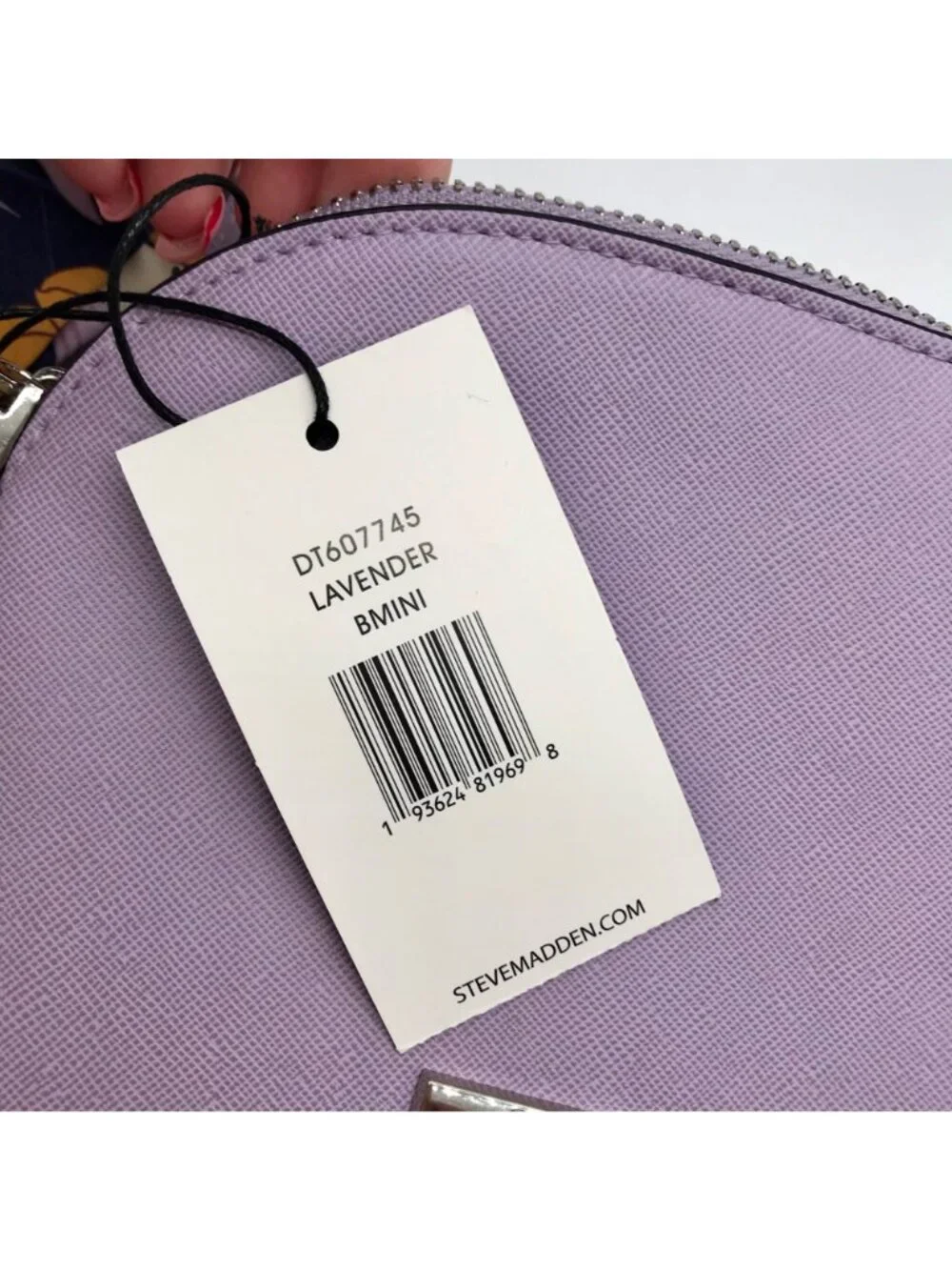 Steve Madden Purple Dome Crossbody With Floral Scarf